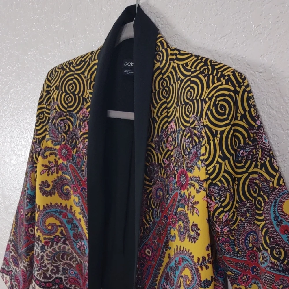 Bebe Women's Vibrant Paisley Blazer, Size S/P - Picture 5 of 16